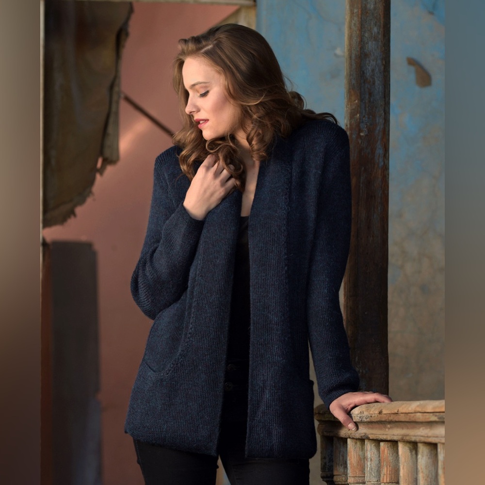 Peruvian Link | Blue‎ Fireside Alpaca Sweater OS
